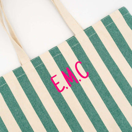 Tote Para la Piscina Rayas Verdes