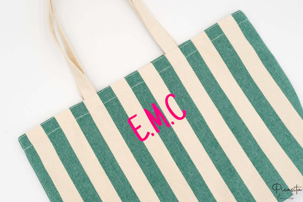 Tote Para la Piscina Rayas Verdes