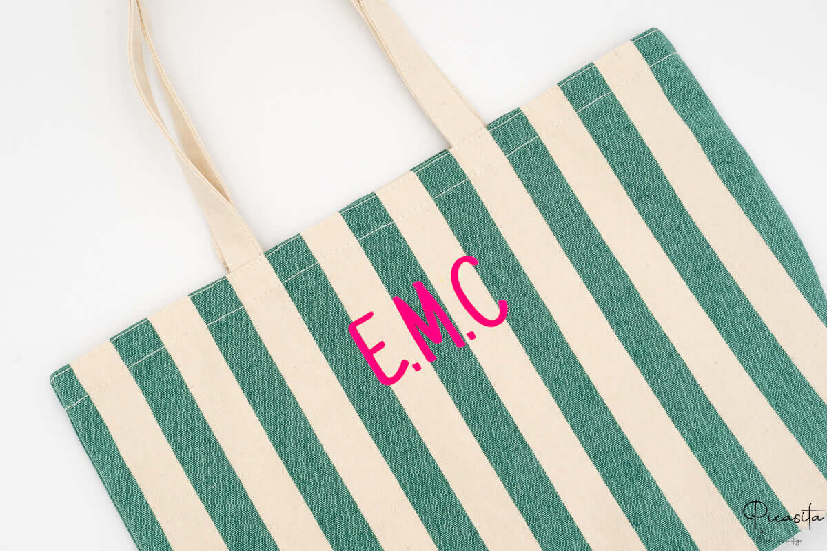 Tote Para la Piscina Rayas Verdes
