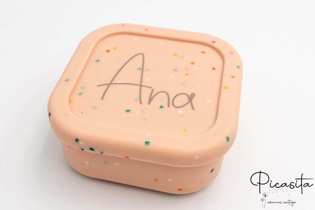 Tupper de Silicona Personalizado (Mediano - Cuadrado)