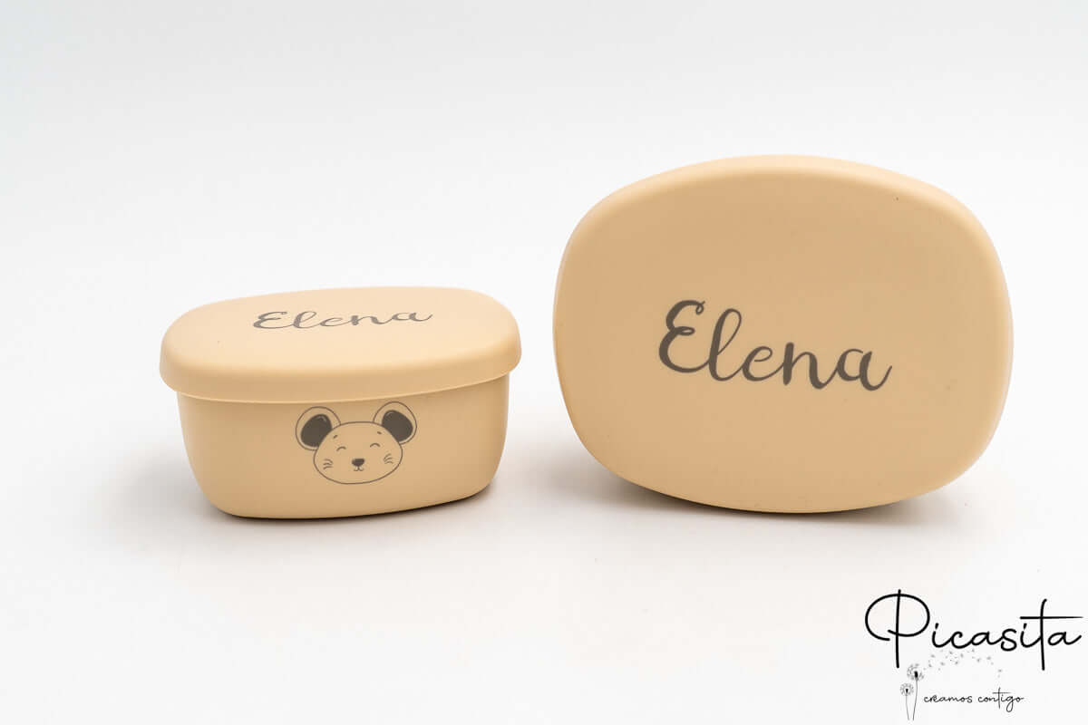 Tuppers de Silicona Personalizados Pequeños (2 Uds)