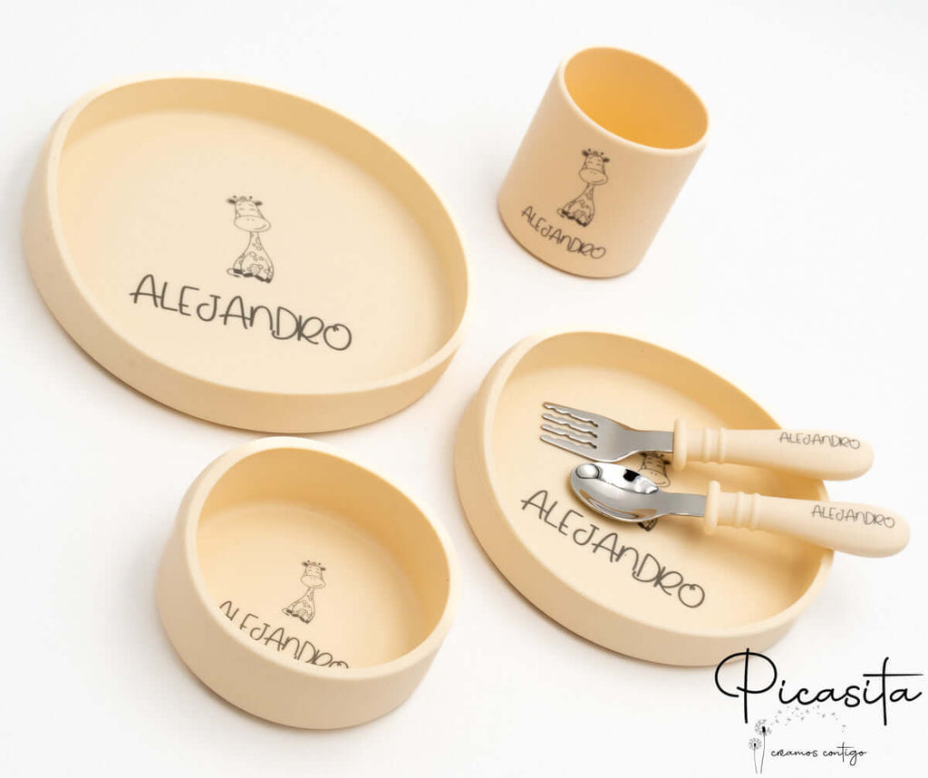 Vajilla Infantil Personalizada 6 Piezas