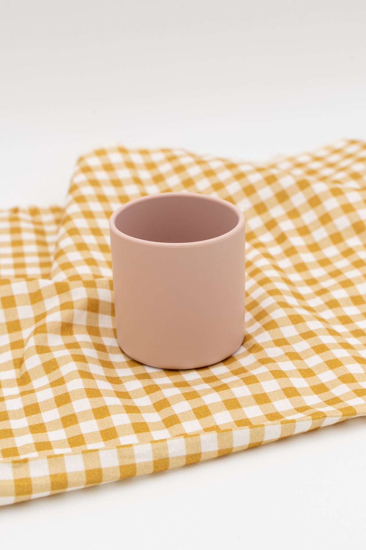 Open light pink children's cup